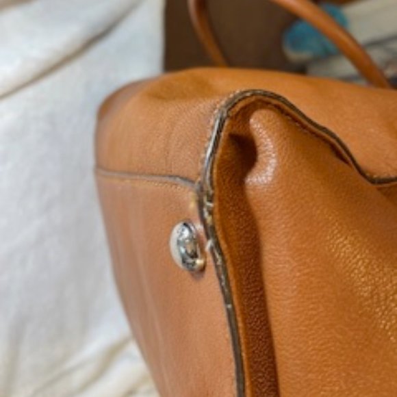 MICHAEL KORS EUC HAMILTON LOCK AND KEY BROWN HAND/SHOUDLER BAG - Picture 7 of 16